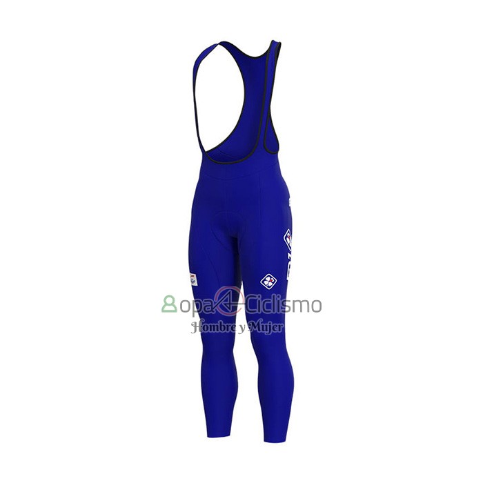 Groupama FDJ Ropa Ciclismo Culotte Largo 2022 Mangas Largas Rojo Azul
